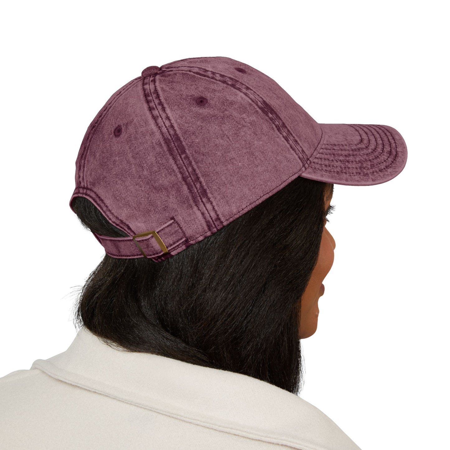 Embroidered Chihuahua Dog Face Cap | Vintage Washed Baseball Hat