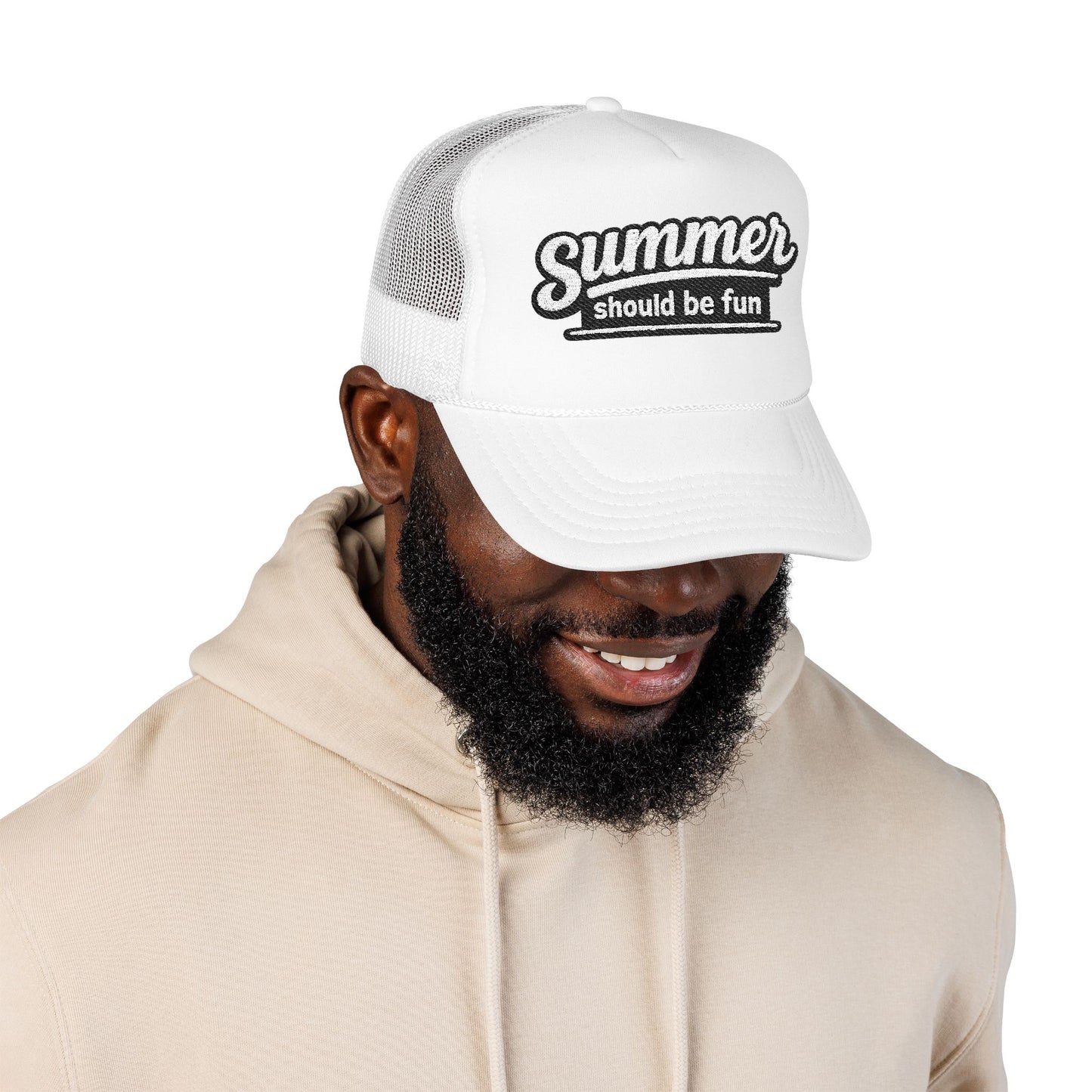 Summer Should Be Fun trucker hat | foam front mesh back Summer House quote