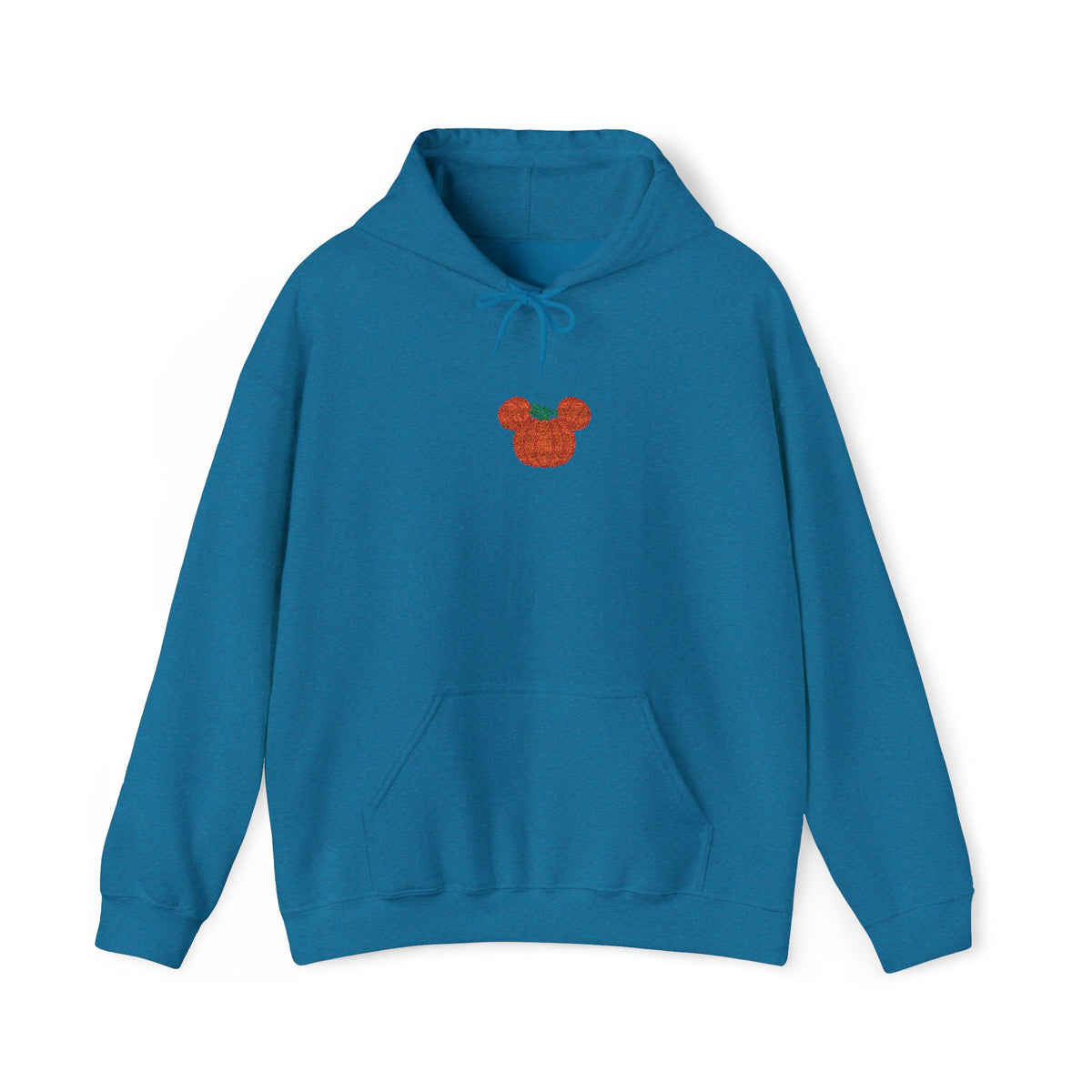 Fall Pumpkin Embroidered Ears silhouette Hoodie | Halloween pumpkin ears sweatshirt