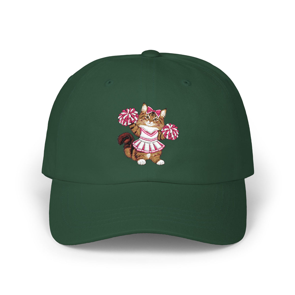 Cheer Cat embroidered Classic Dad Cap