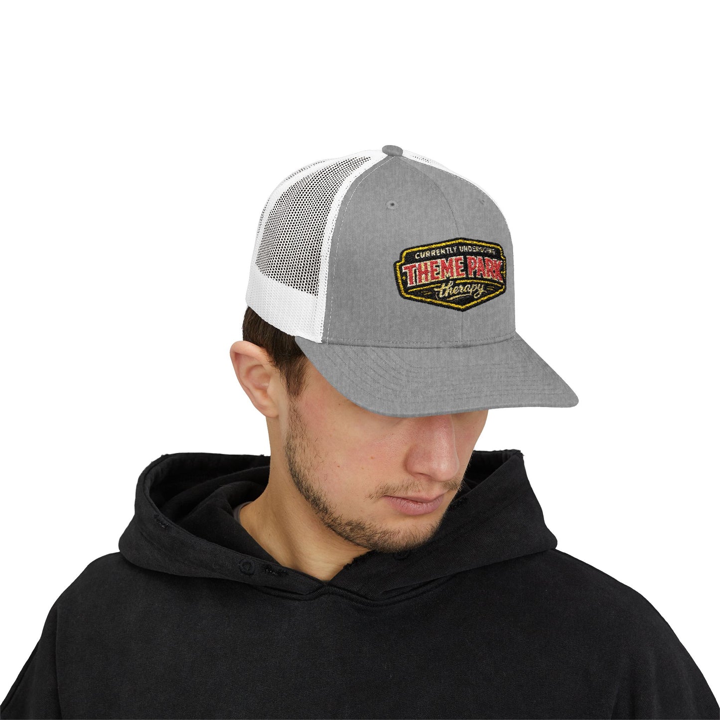 Theme Park Therapy Vintage Logo Snapback Cap | Trucker Mesh Hat