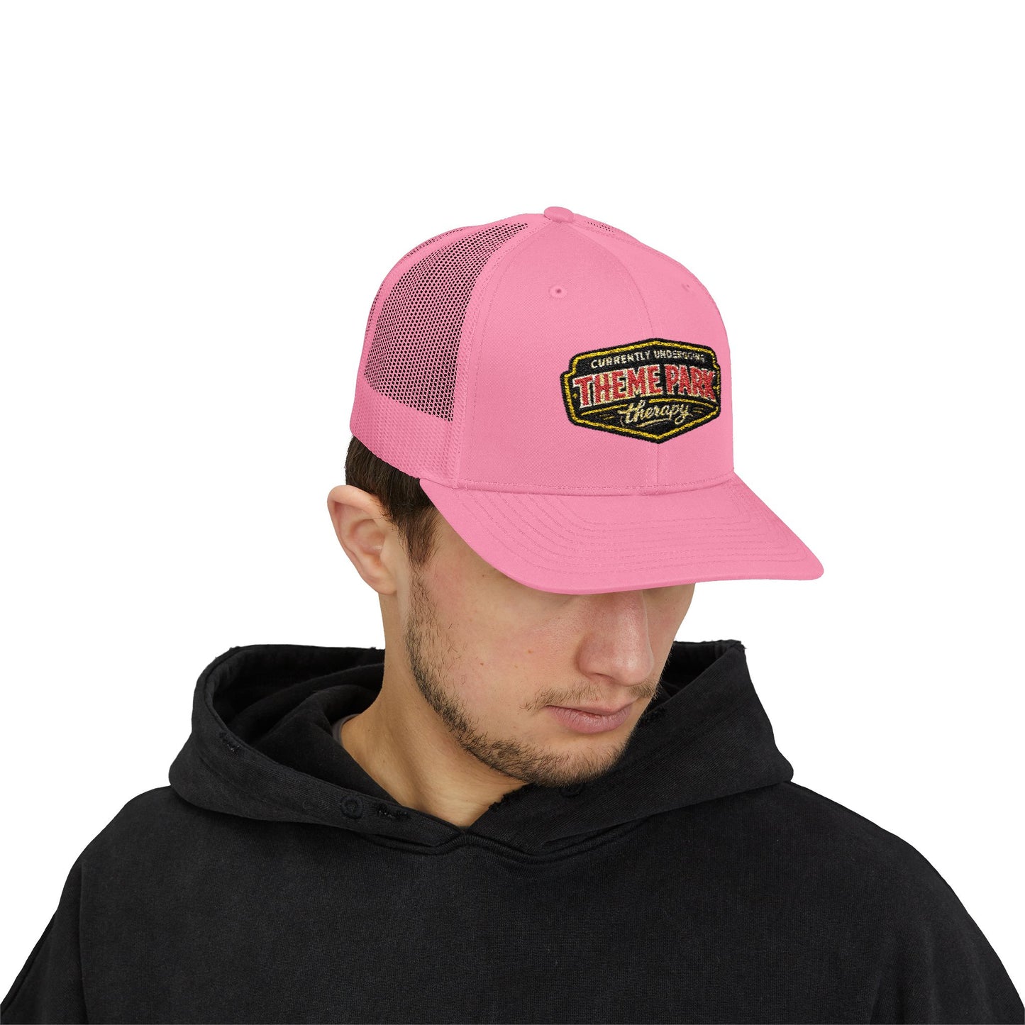 Theme Park Therapy Vintage Logo Snapback Cap | Trucker Mesh Hat