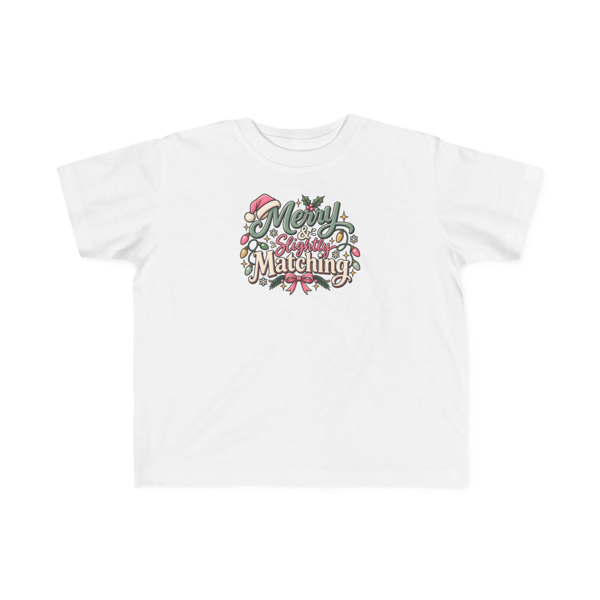 Kids Christmas Tee — “Merry Matching” Festive Holiday Shirt for Toddlers