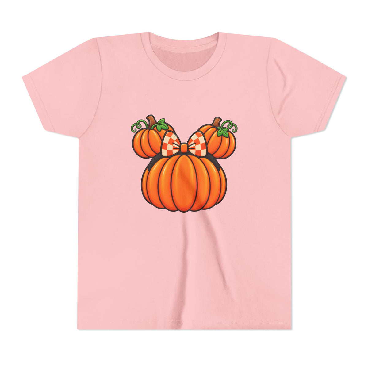 Fall Pumpkin Ears Youth Tee | Halloween Fall Pumpkin Tee