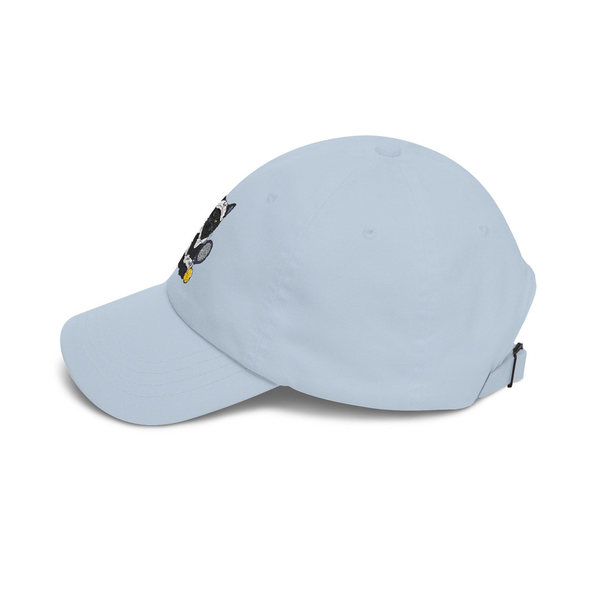 Black Cat Pickle Ball Embroidery Classic Dad Cap