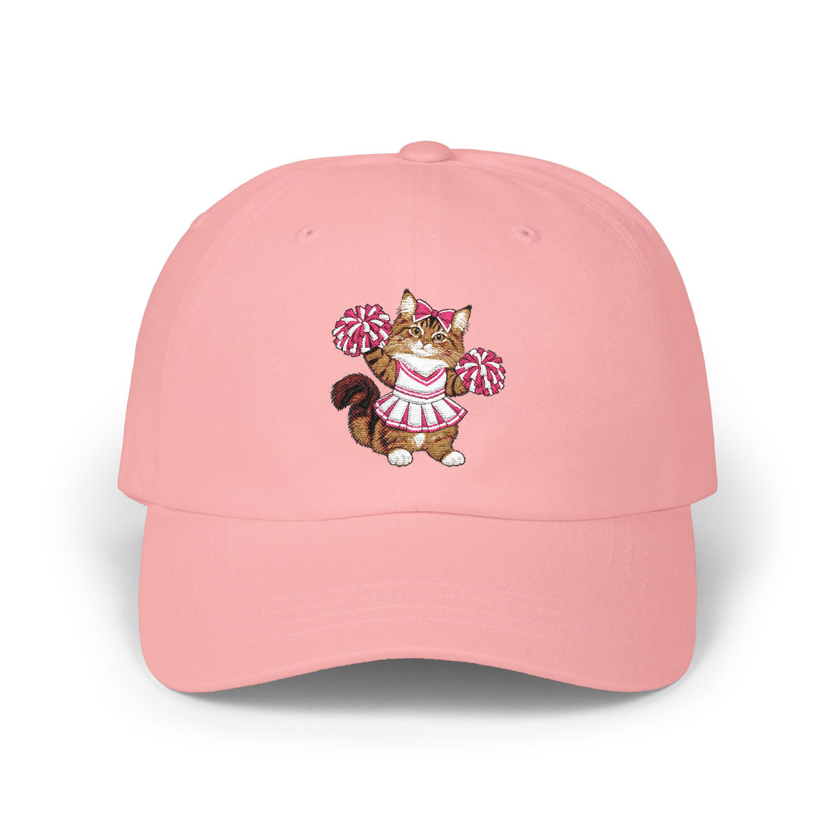 Cheer Cat embroidered Classic Dad Cap