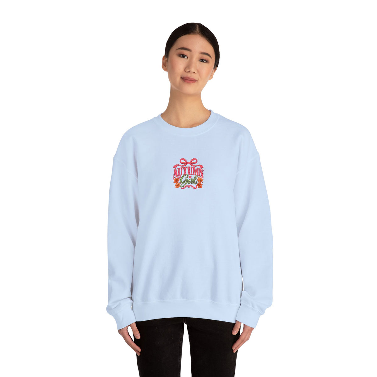 Autumn Girl 2026 Fall embroidered Unisex Heavy Blend™ Crewneck Sweatshirt