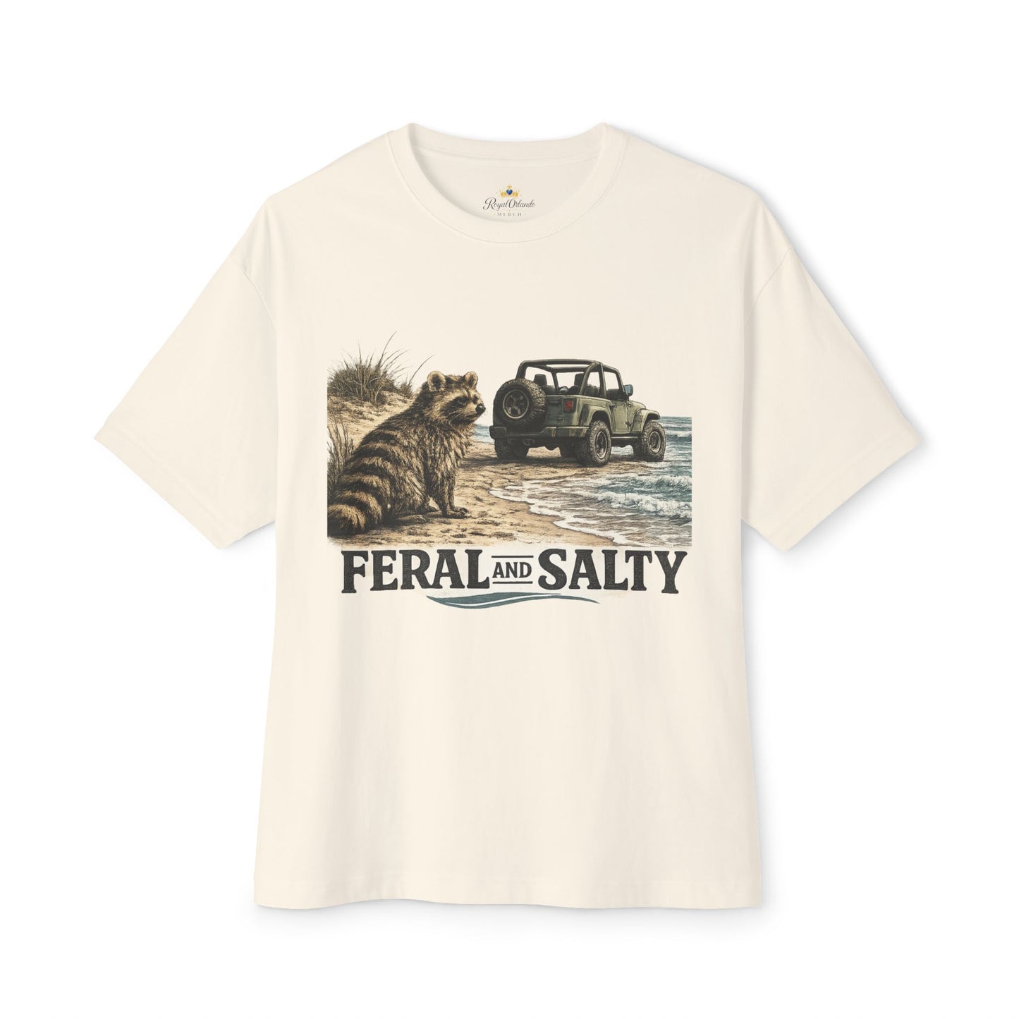 Unisex Oversized Boxy Tee -Feral and Salty