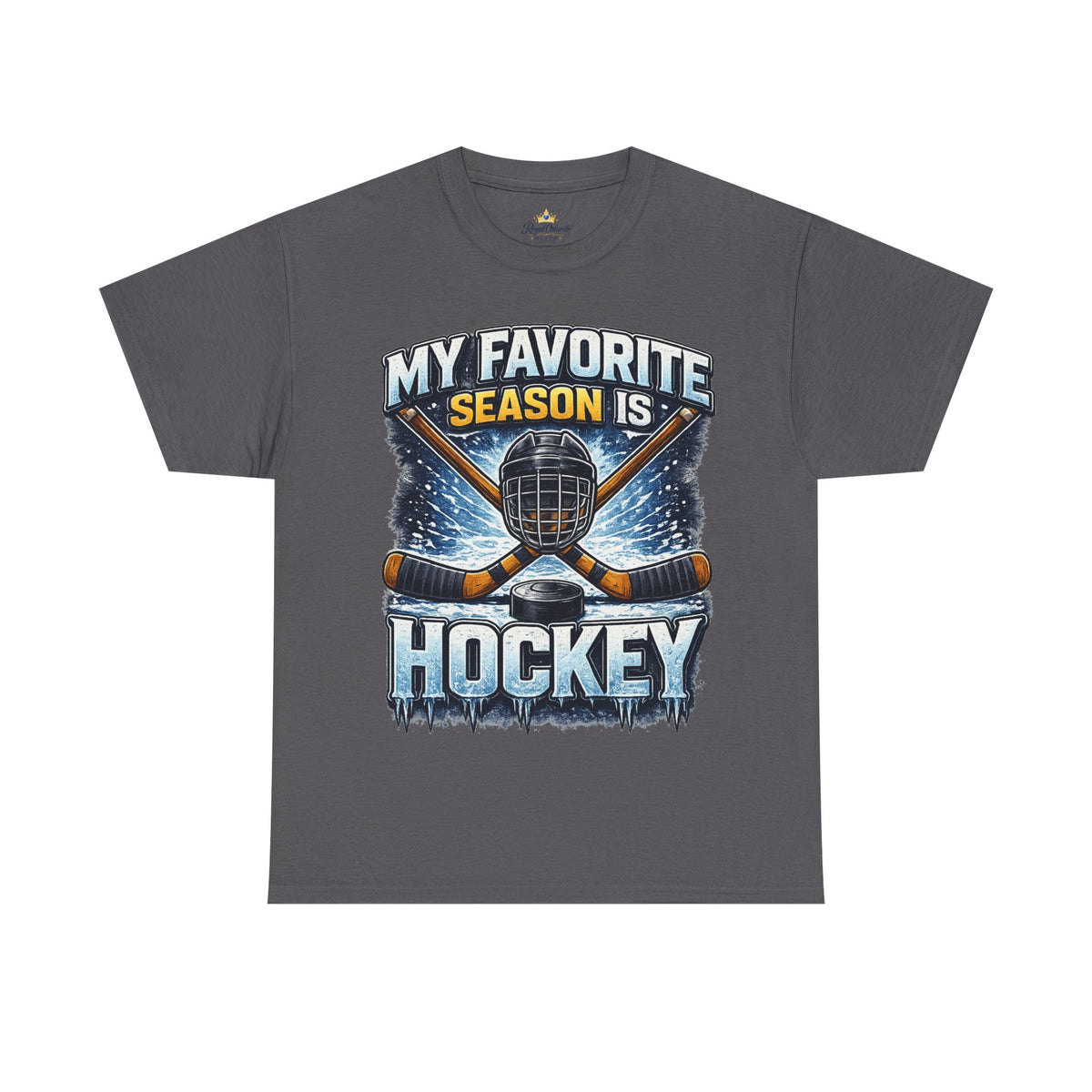 My Favorite Season Is Hockey T-Shirt | Ice Hockey Helmet & Sticks Tee