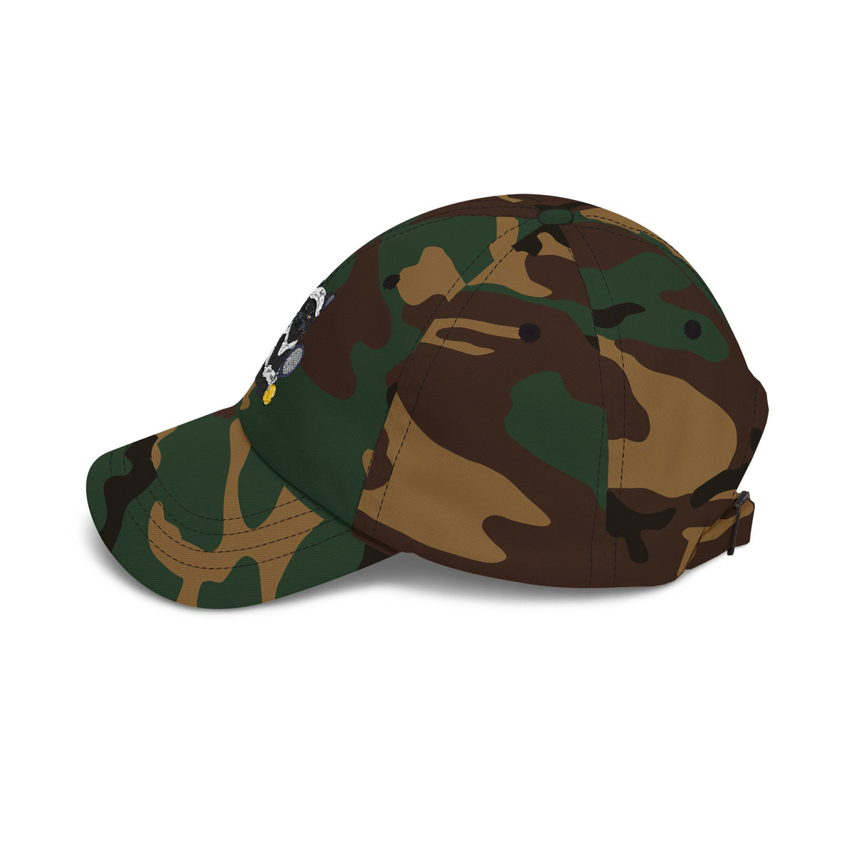 Black Cat Pickle Ball Embroidery Classic Dad Cap