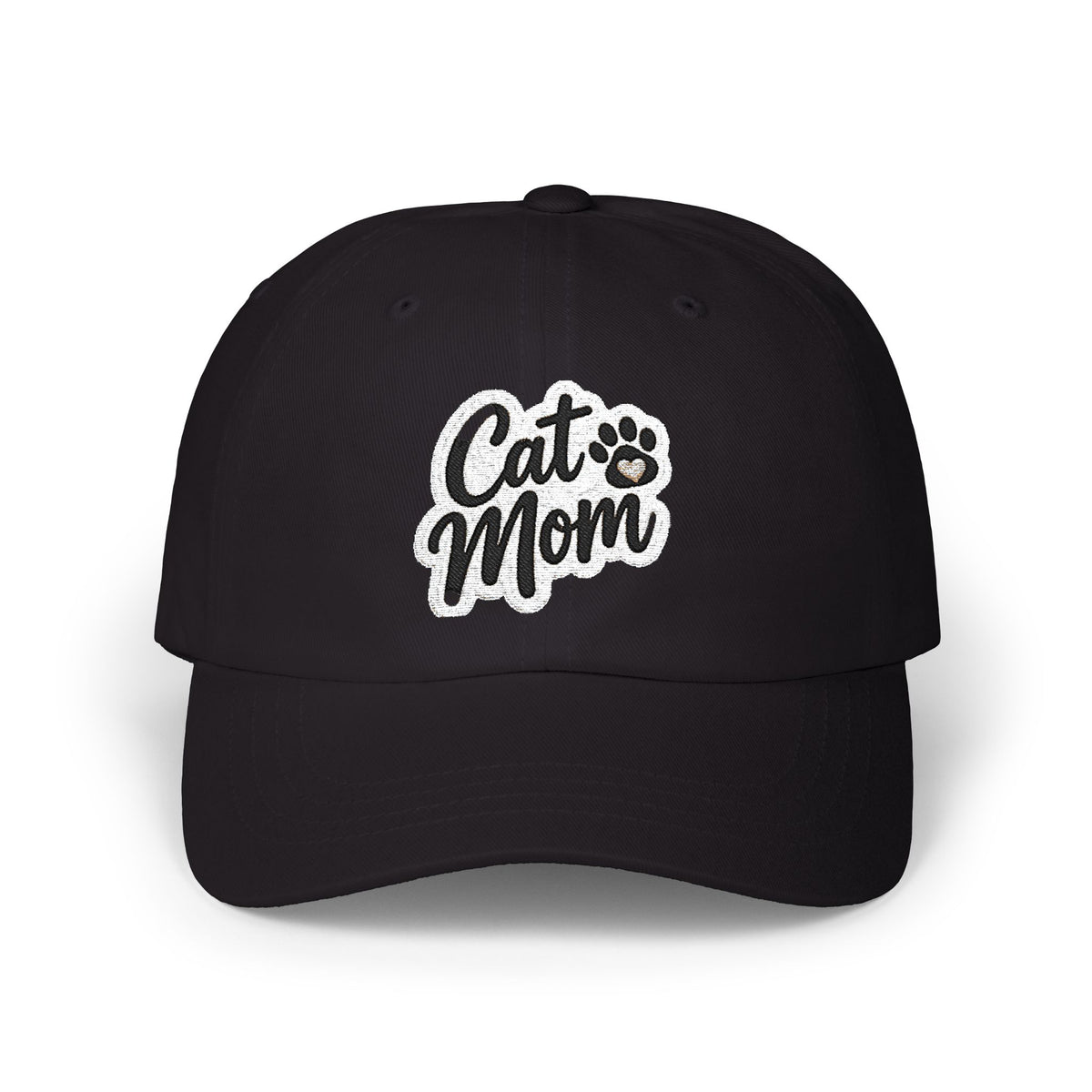 Cat Mom embroidered Classic Dad Cap