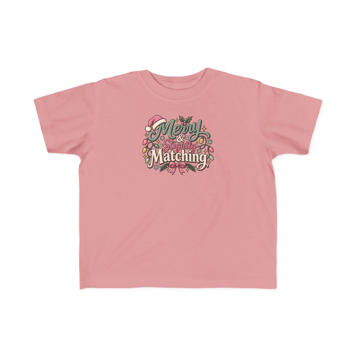 Kids Christmas Tee — “Merry Matching” Festive Holiday Shirt for Toddlers