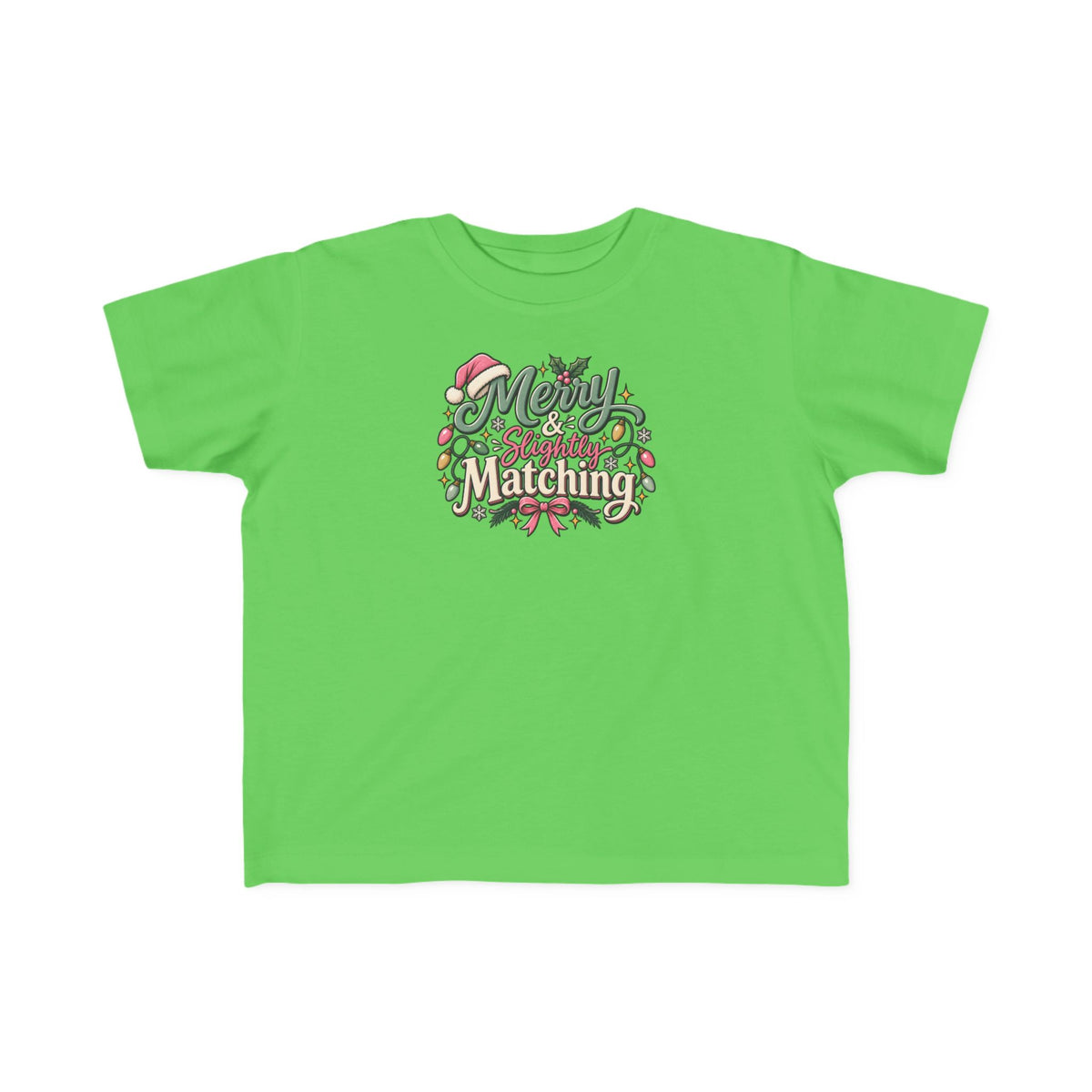 Kids Christmas Tee — “Merry Matching” Festive Holiday Shirt for Toddlers