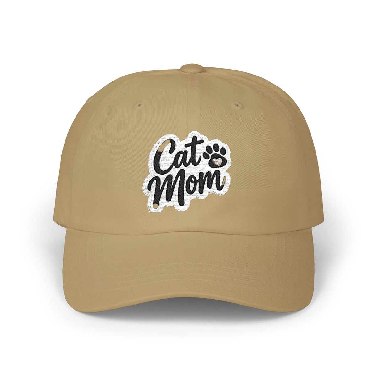 Cat Mom embroidered Classic Dad Cap