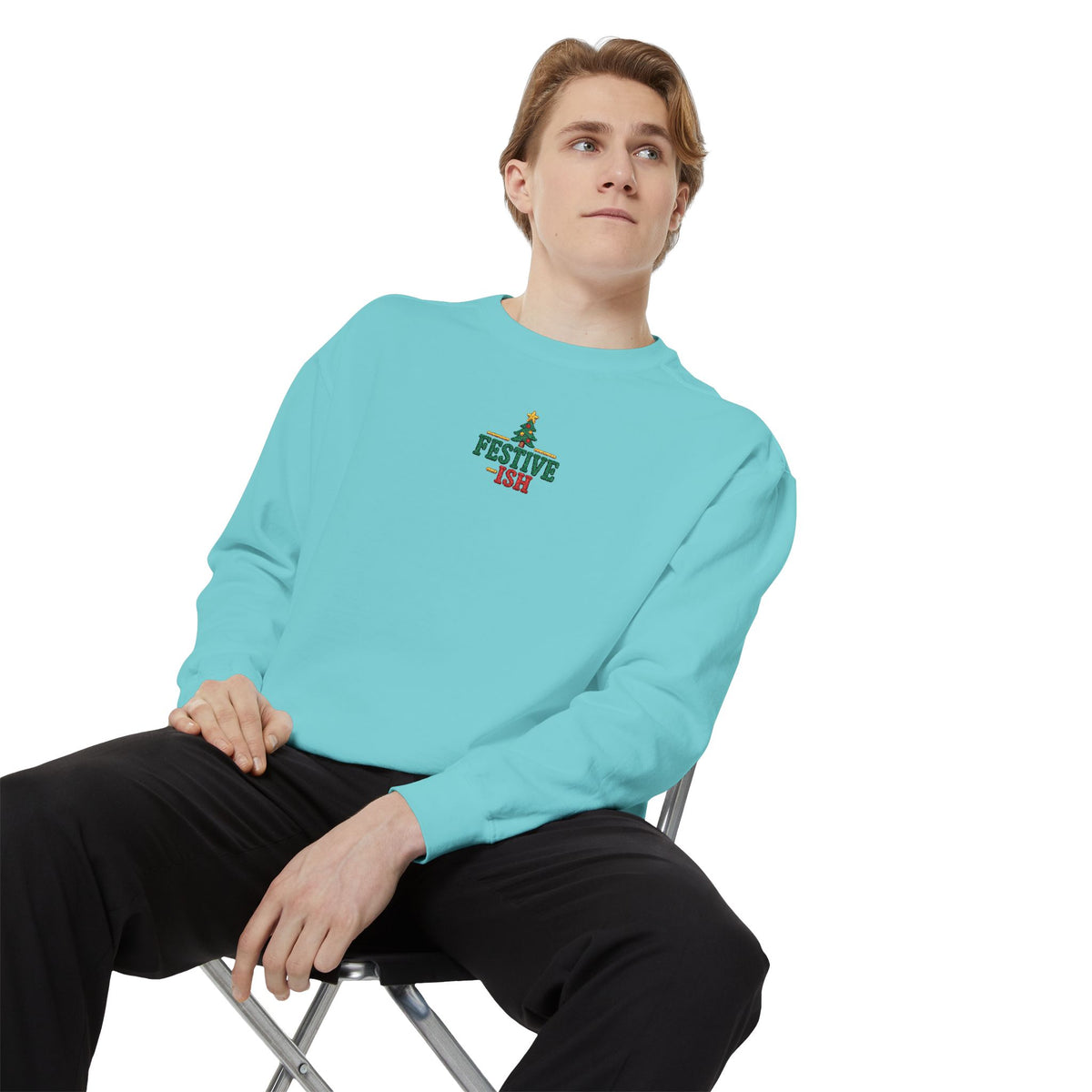 Holiday Sweatshirt — Festiv-ish Christmas Tree Crewneck
