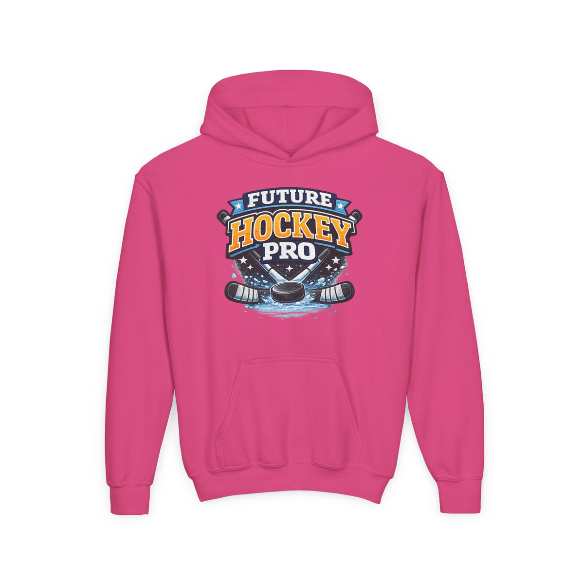 Future Hockey Pro Youth Hoodie | Ice Hockey Logo, Skates & Puck