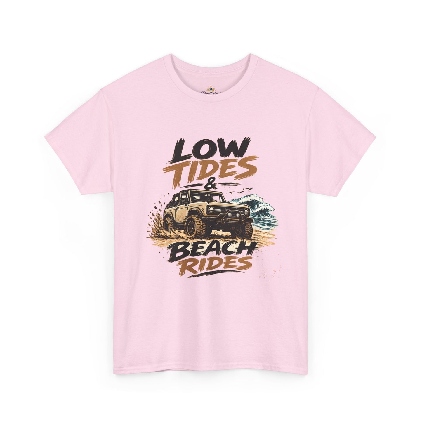 Low Tides & Beach Rides T-Shirt | 4x4 Beach Offroad Graphic