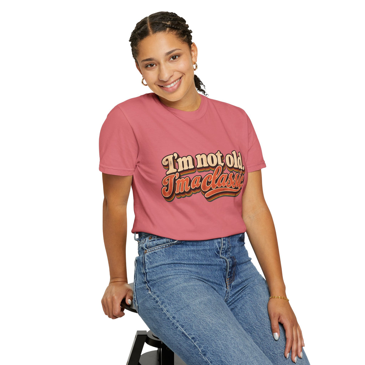I'm Not Old I'm a Classic T-shirt | Retro Script Vintage Typography