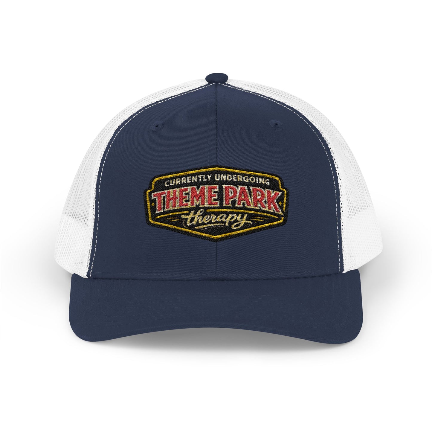 Theme Park Therapy Vintage Logo Snapback Cap | Trucker Mesh Hat