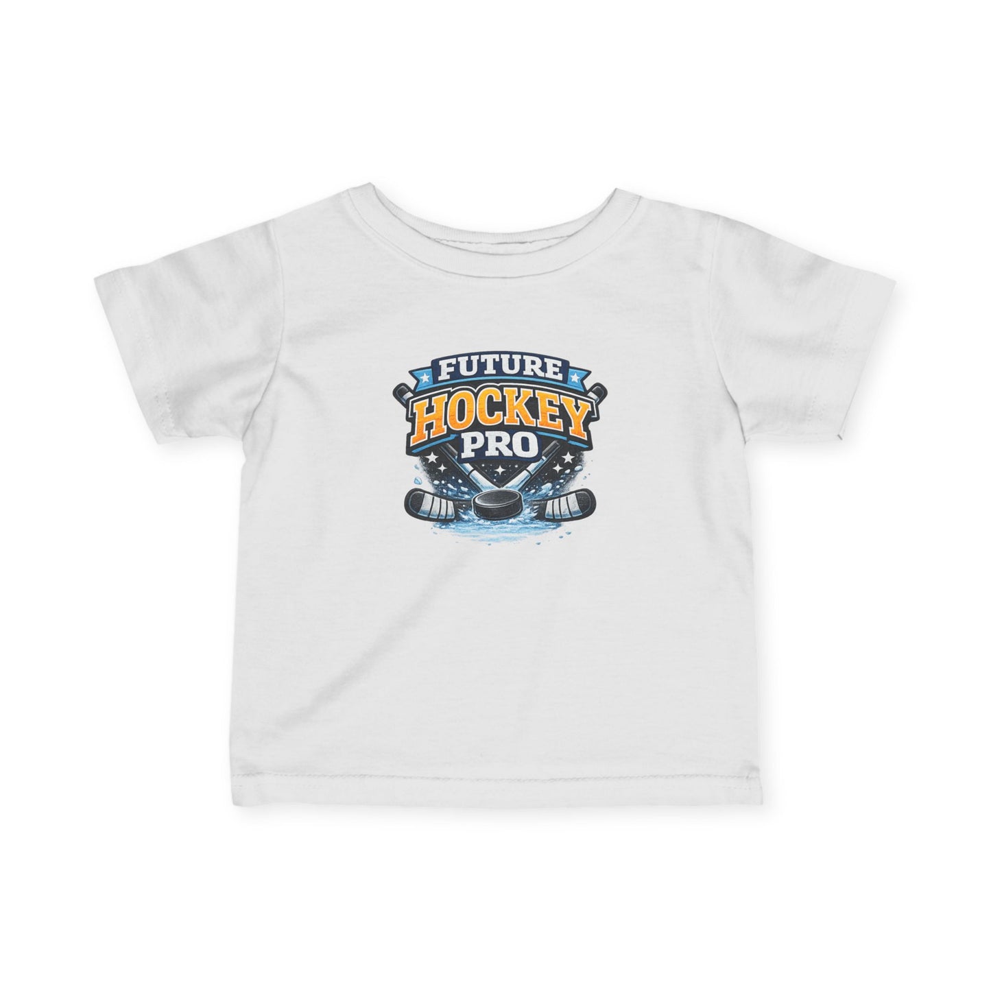 Future Hockey Pro Infant Tee | Baby Hockey Shirt, Skates & Puck Design
