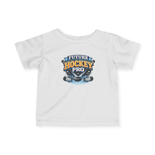 Future Hockey Pro Infant Tee | Baby Hockey Shirt, Skates & Puck Design