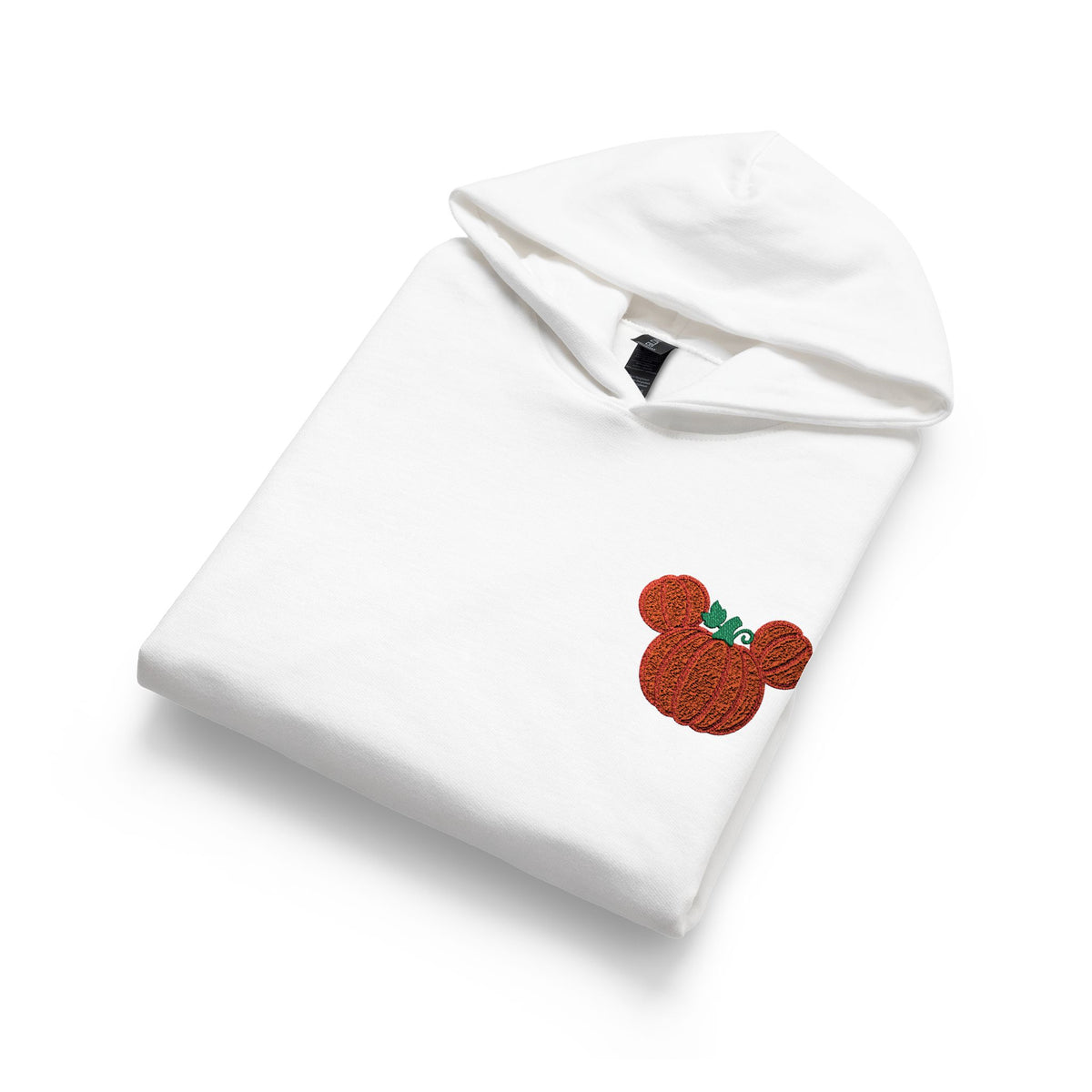 Fall Embroidered Pumpkin Softstyle Youth Midweight Hooded Sweatshirt