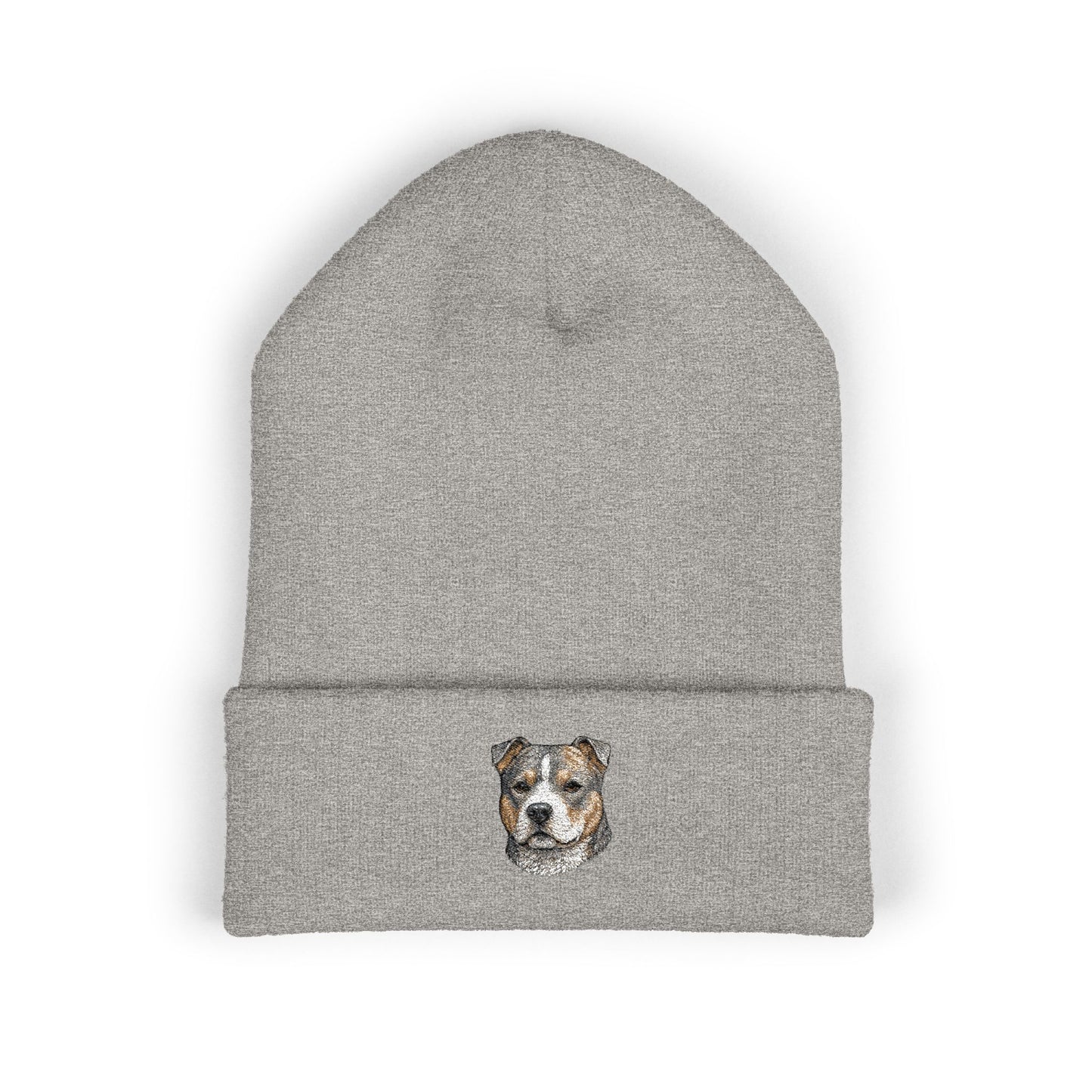Pit Bull Embroidered Beanie | Cuffed Knit Hat