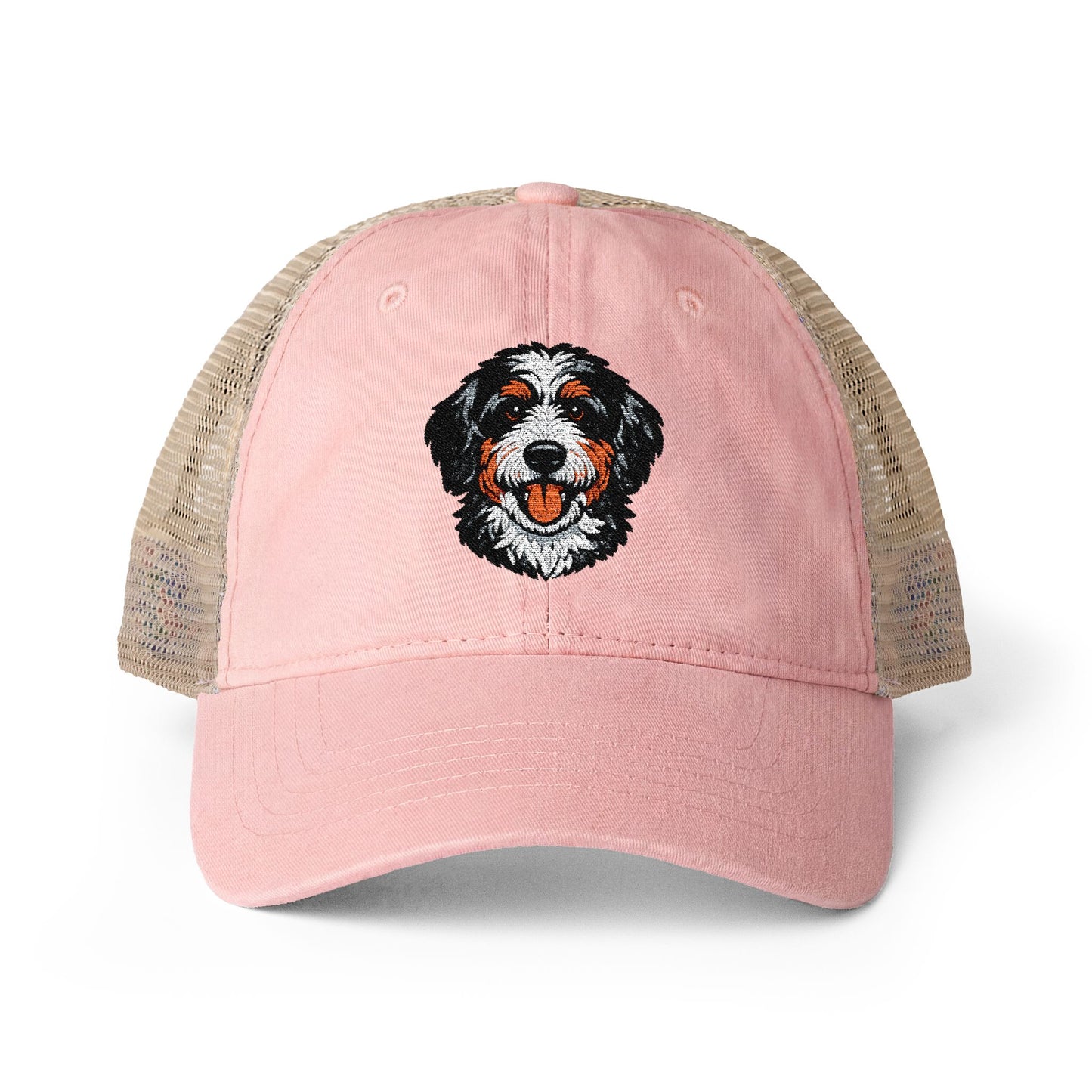Bernedoodle embroidered Dog Mesh-Back Cap