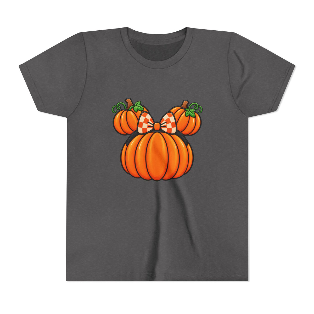 Fall Pumpkin Ears Youth Tee | Halloween Fall Pumpkin Tee