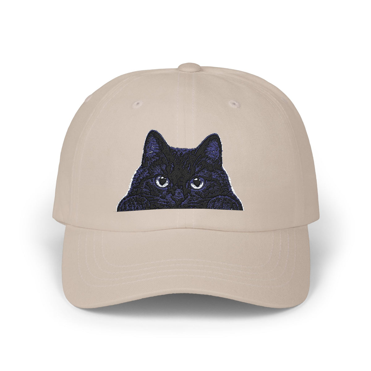 Black Cat embroidered Classic Dad Cap