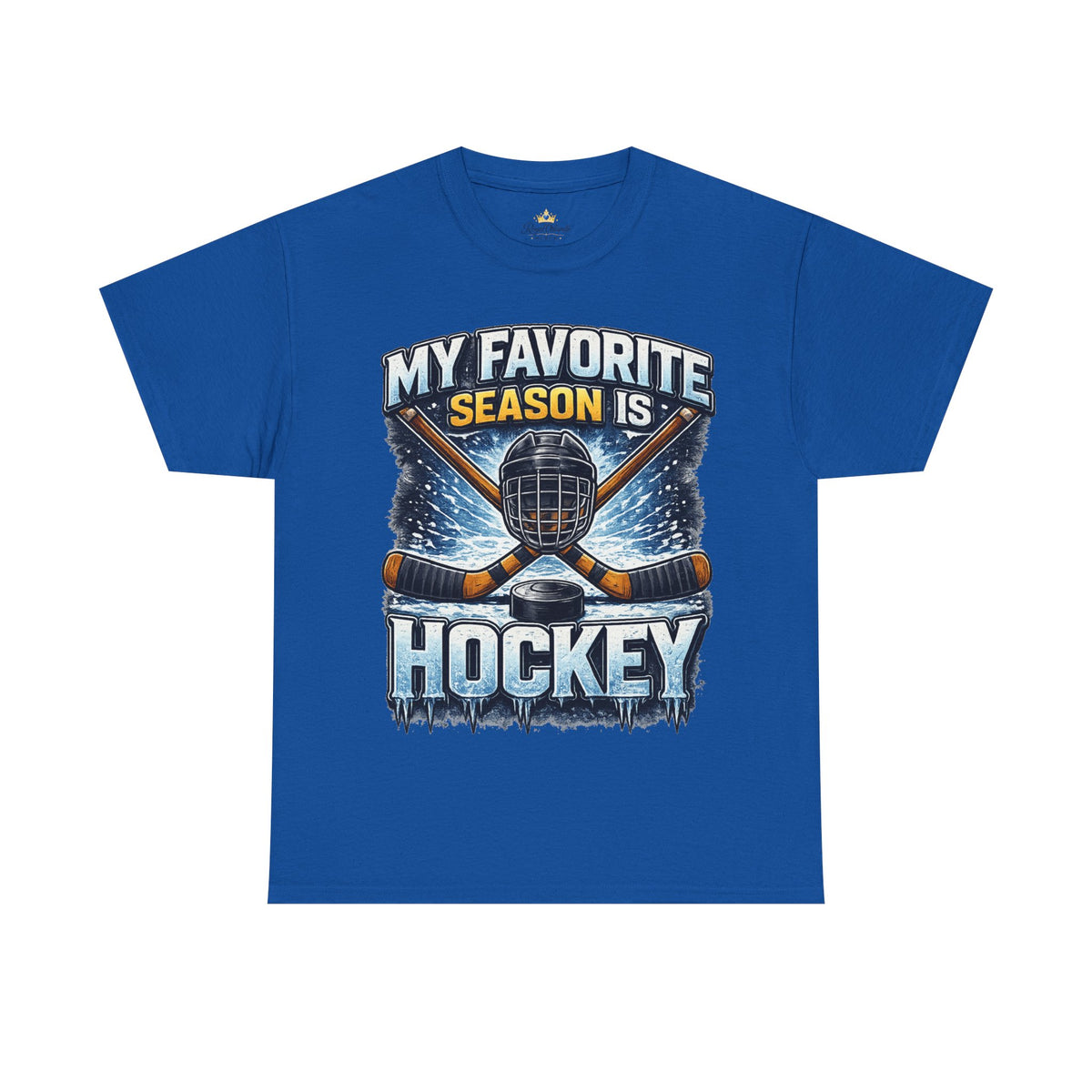 My Favorite Season Is Hockey T-Shirt | Ice Hockey Helmet & Sticks Tee