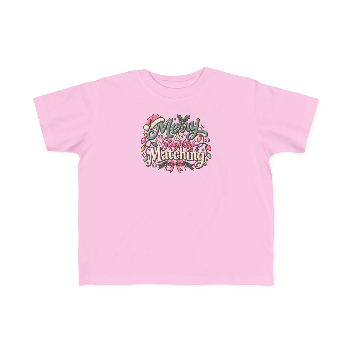 Kids Christmas Tee — “Merry Matching” Festive Holiday Shirt for Toddlers
