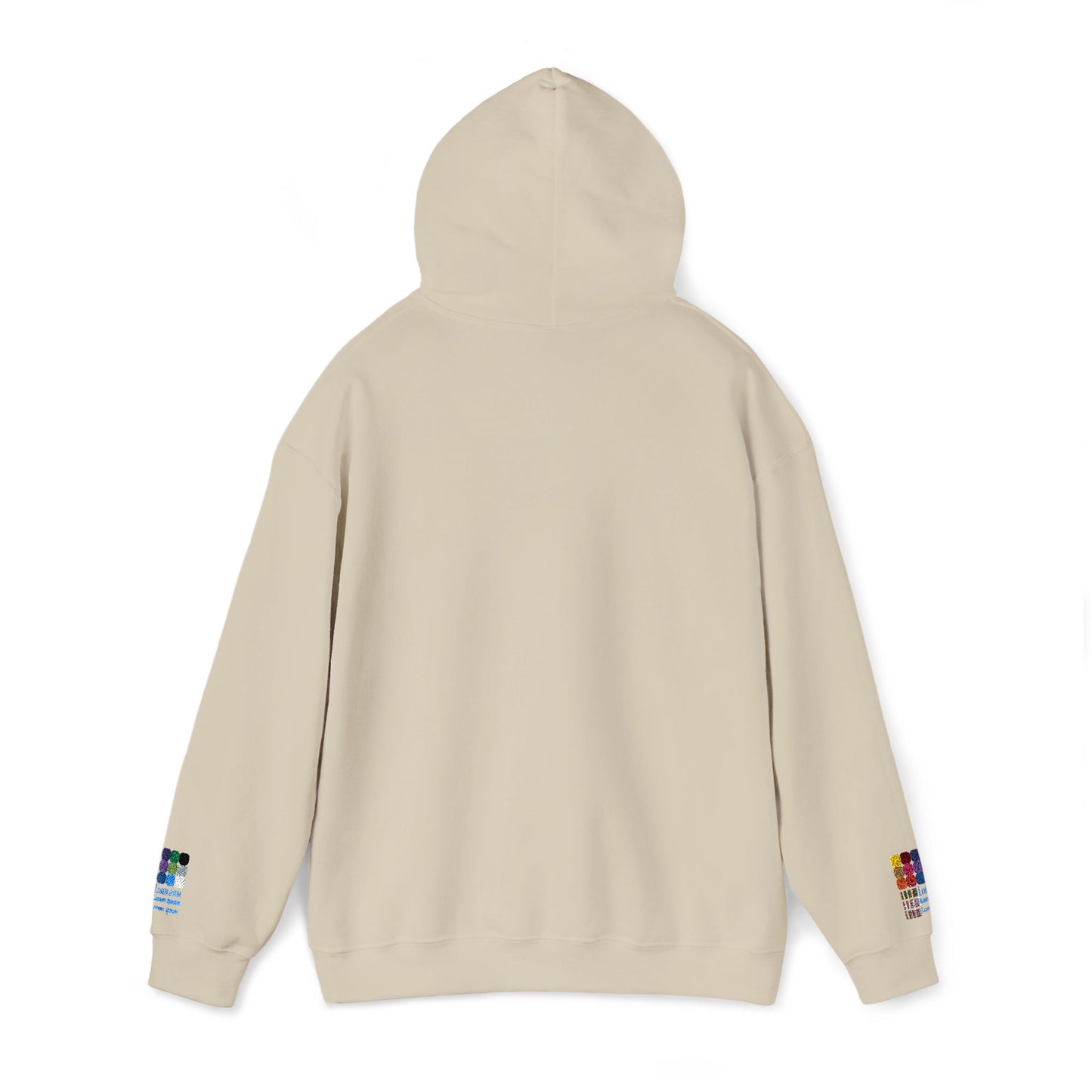 Dachshund embroidered design on hooded sweatshirt