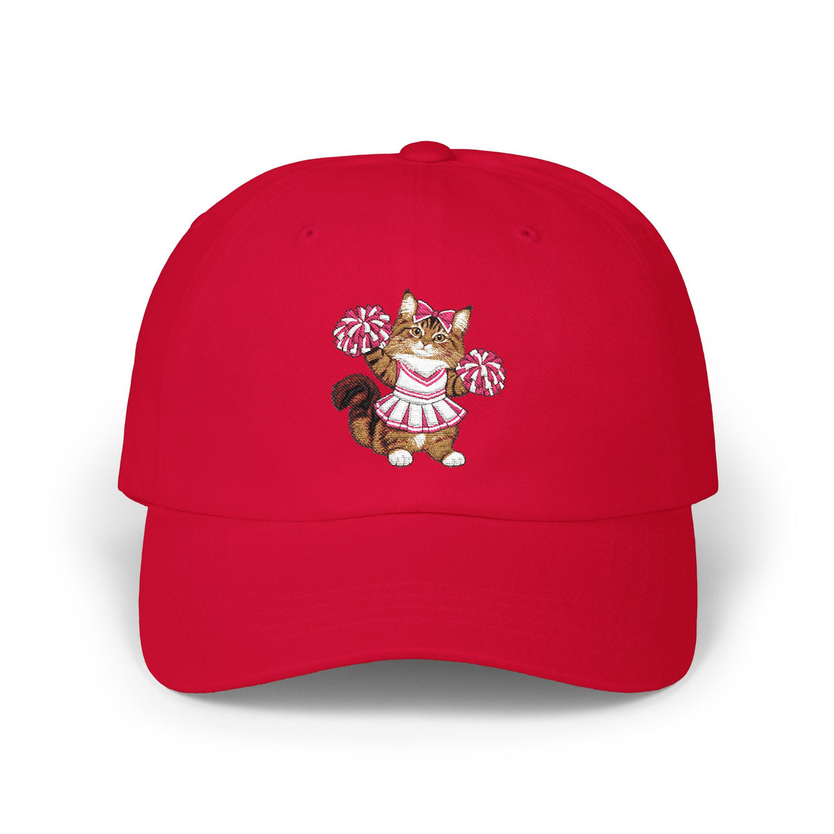 Cheer Cat embroidered Classic Dad Cap
