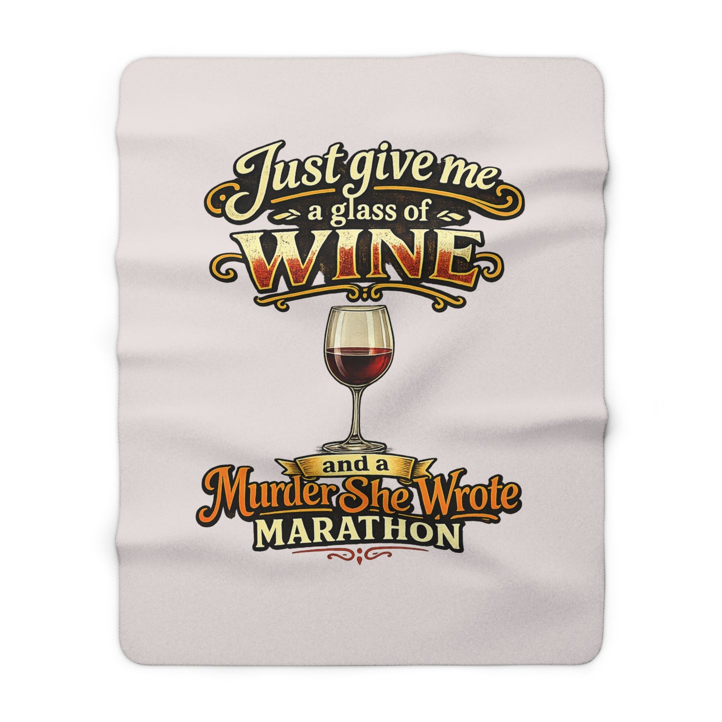 Murder She Wrote marathon sherpa blanket