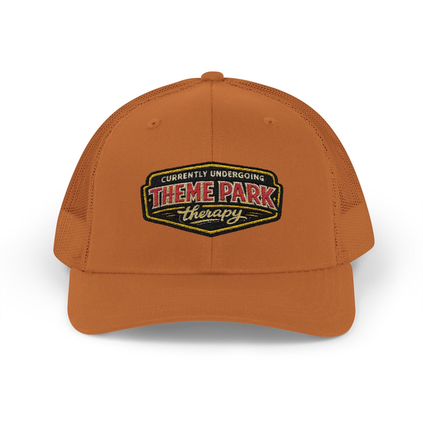 Theme Park Therapy Vintage Logo Snapback Cap | Trucker Mesh Hat