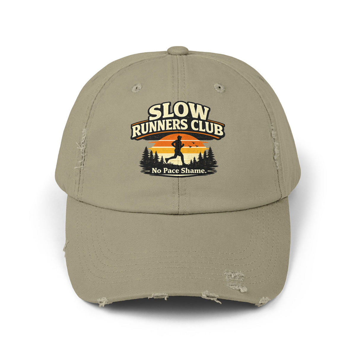 Slow Runners Club cap No Pace Shame | Vintage Athletic Running silhouette,