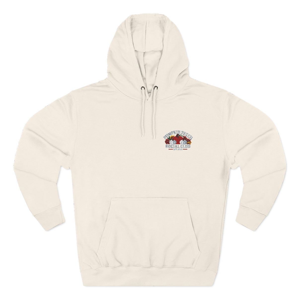 Pumpkin Patch Social Club 2026 Embroidered Three-Panel Fleece Hoodie
