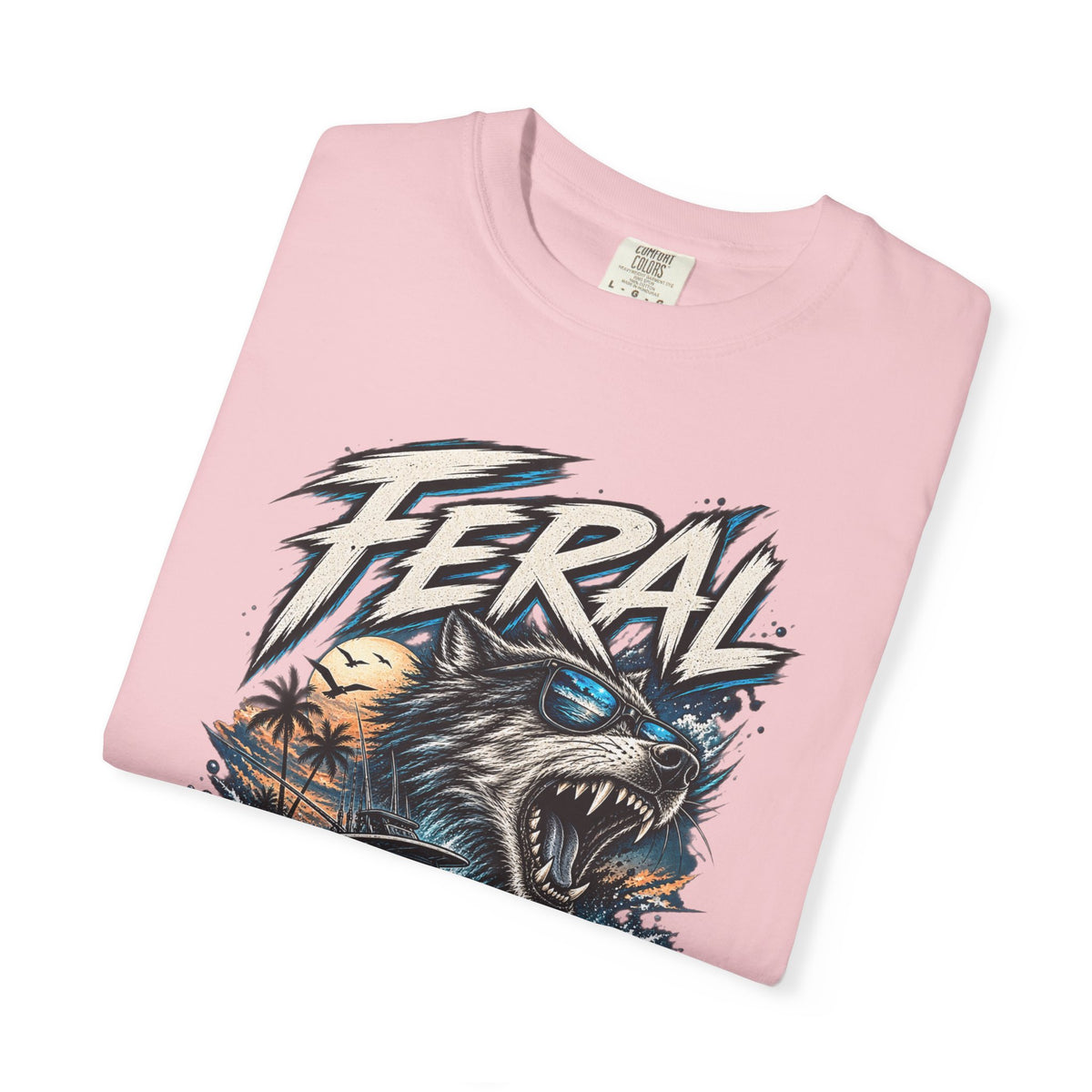 T-Shirt — "Feral and Salty" Aggressive Sea Bear Graphic Tee