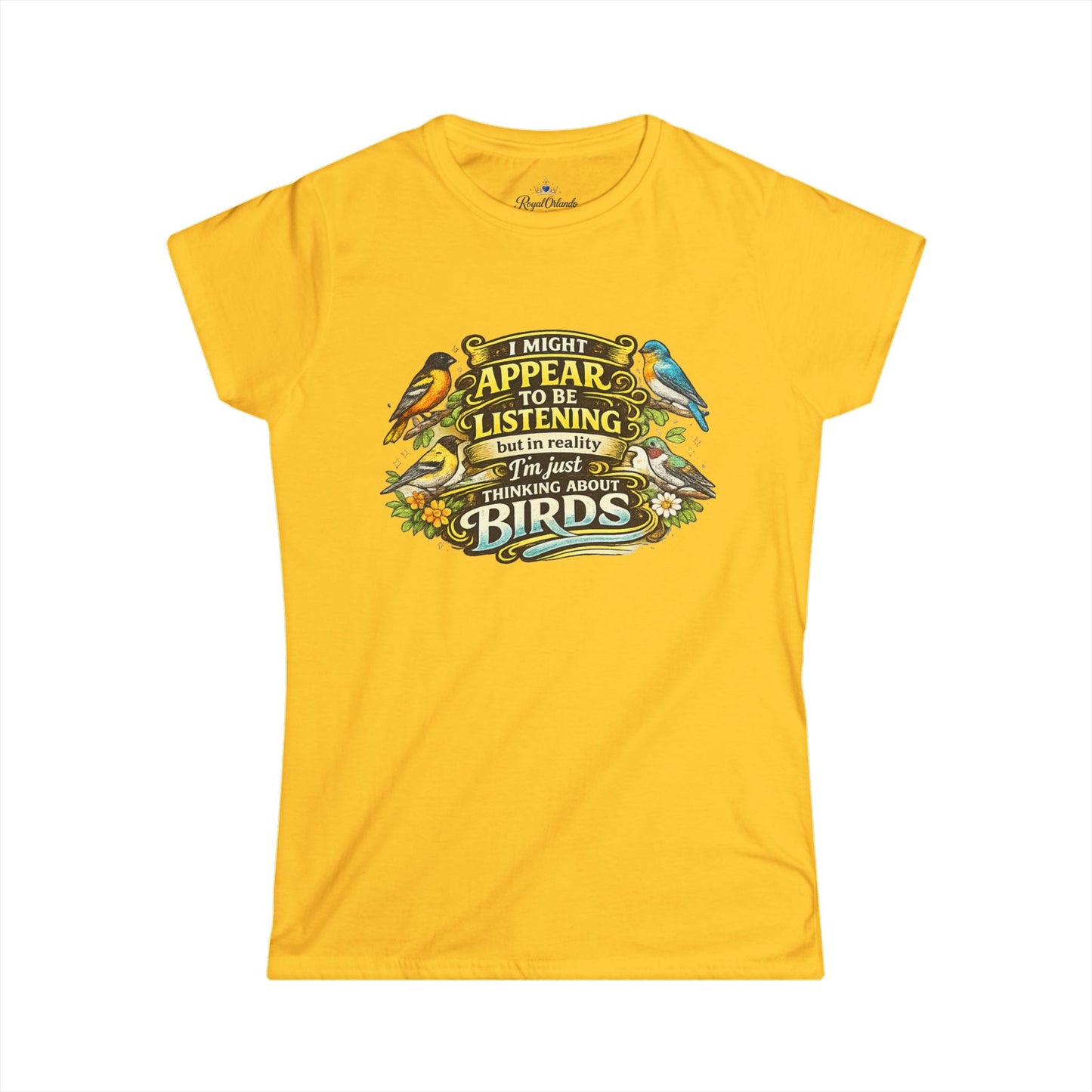I Might Appear to Be Listening tee | Funny Bird Watching Shirt