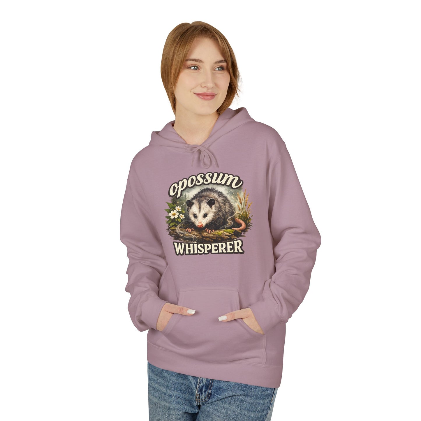 Opossum Whisperer Hoodie | Vintage Wildlife Illustration
