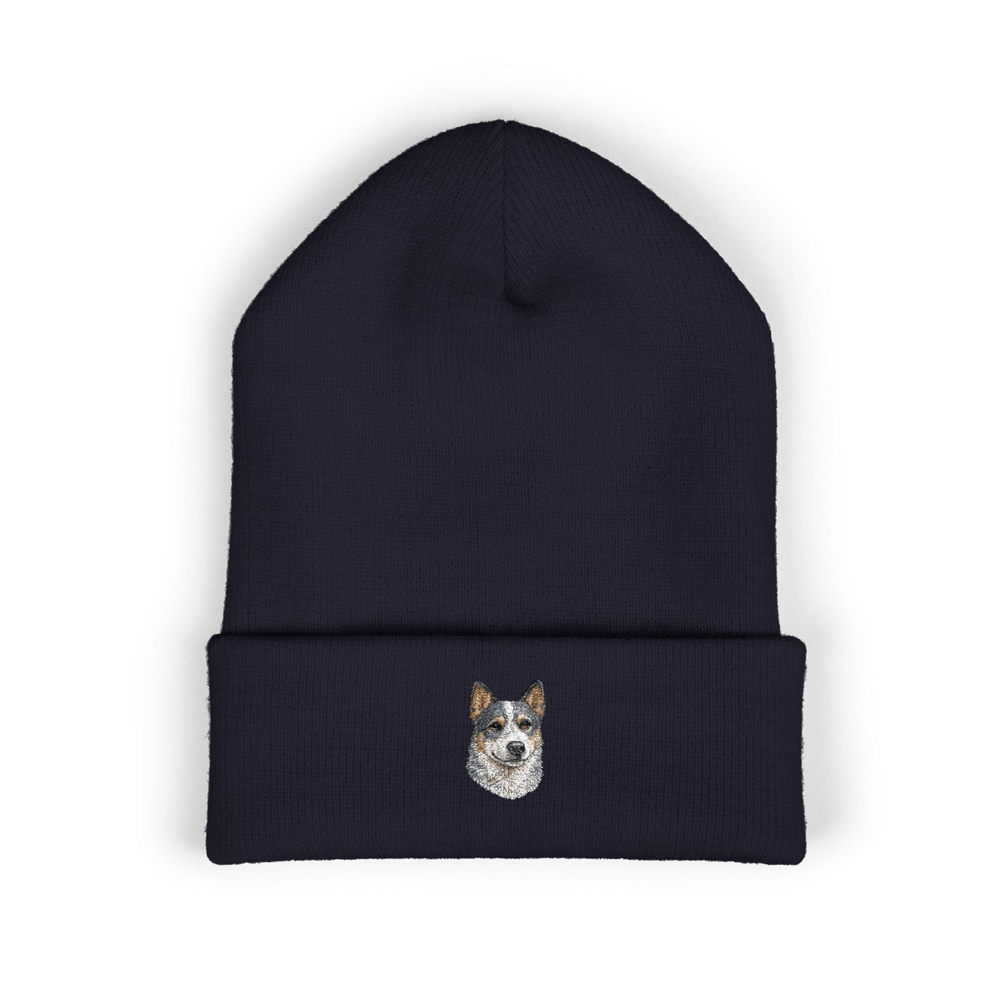 Australian Cattle Dog Embroidered Beanie | Cuffed Knit Hat