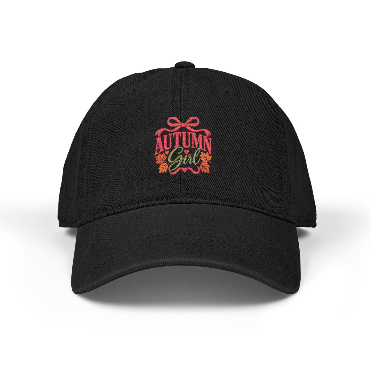 Autumn Girl Fall Denim Hat (Embroidery)