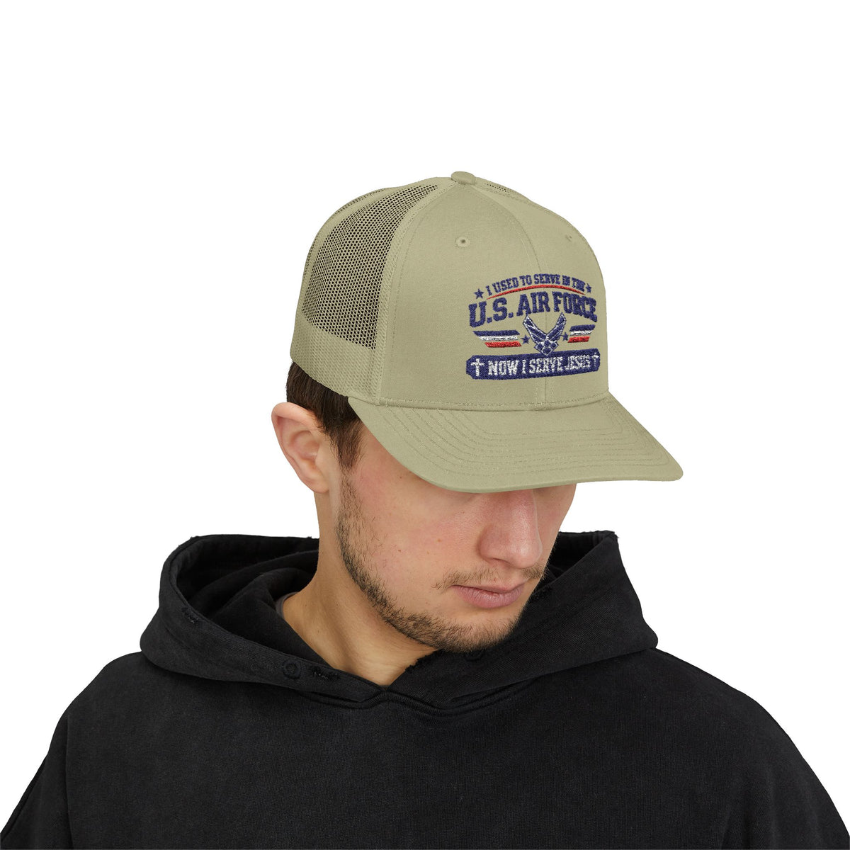 US AIR Force- Jesus embroidered ball cap