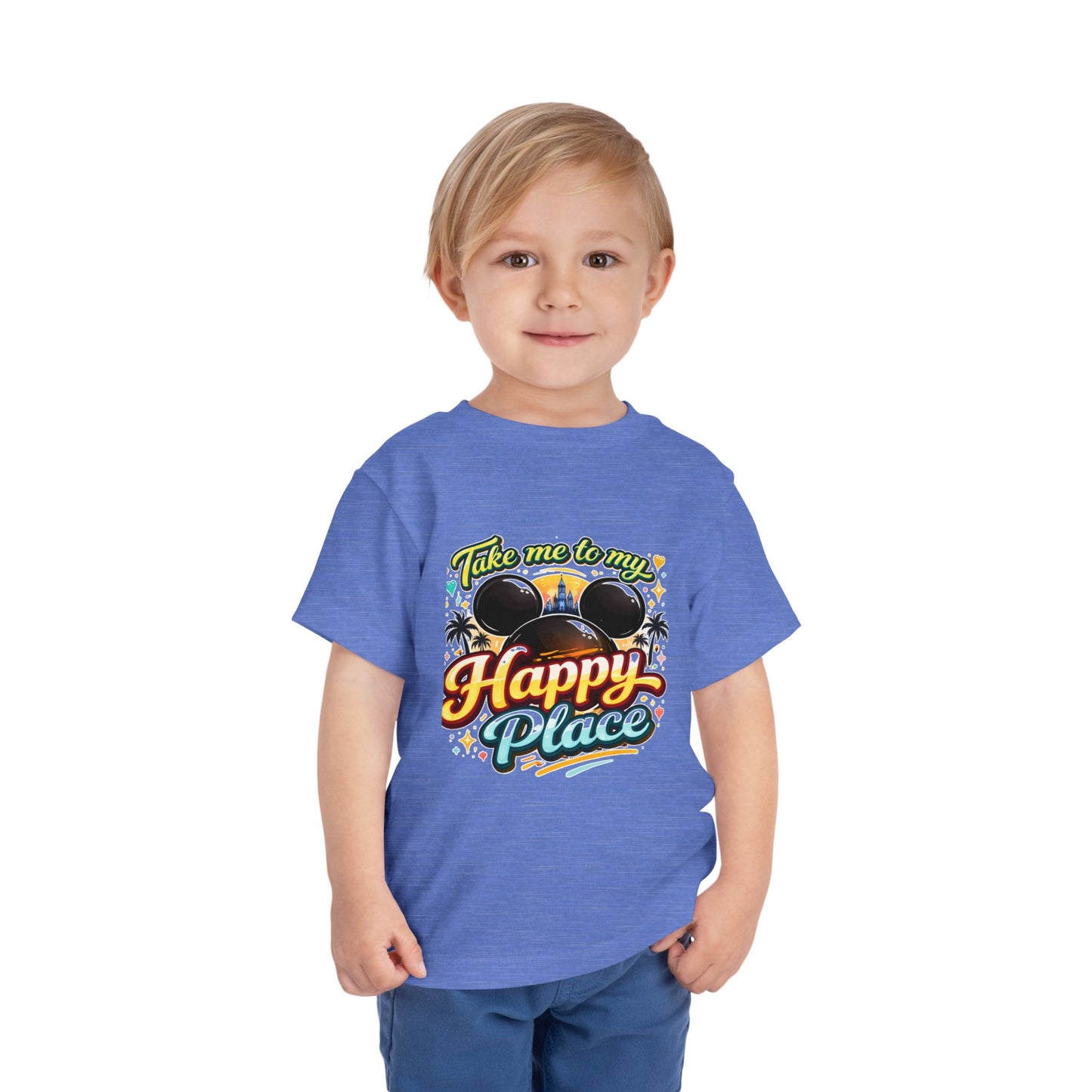 Take Me to My Happy Place Toddler Tee | Mouse Ears Castle Graphic