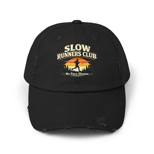 Slow Runners Club cap No Pace Shame | Vintage Athletic Running silhouette,