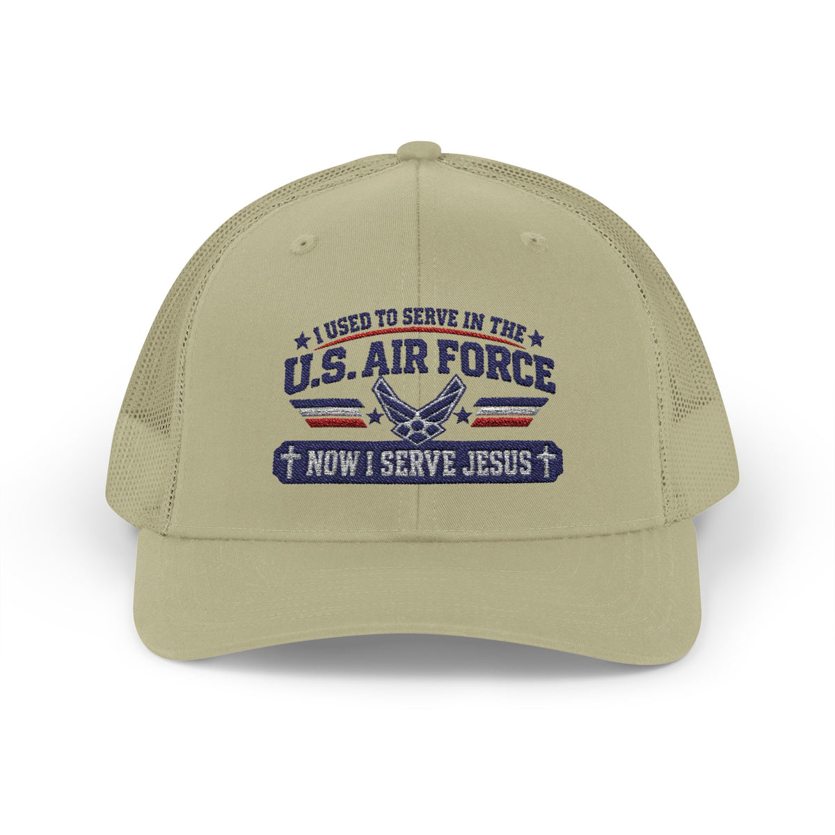 US AIR Force- Jesus embroidered ball cap