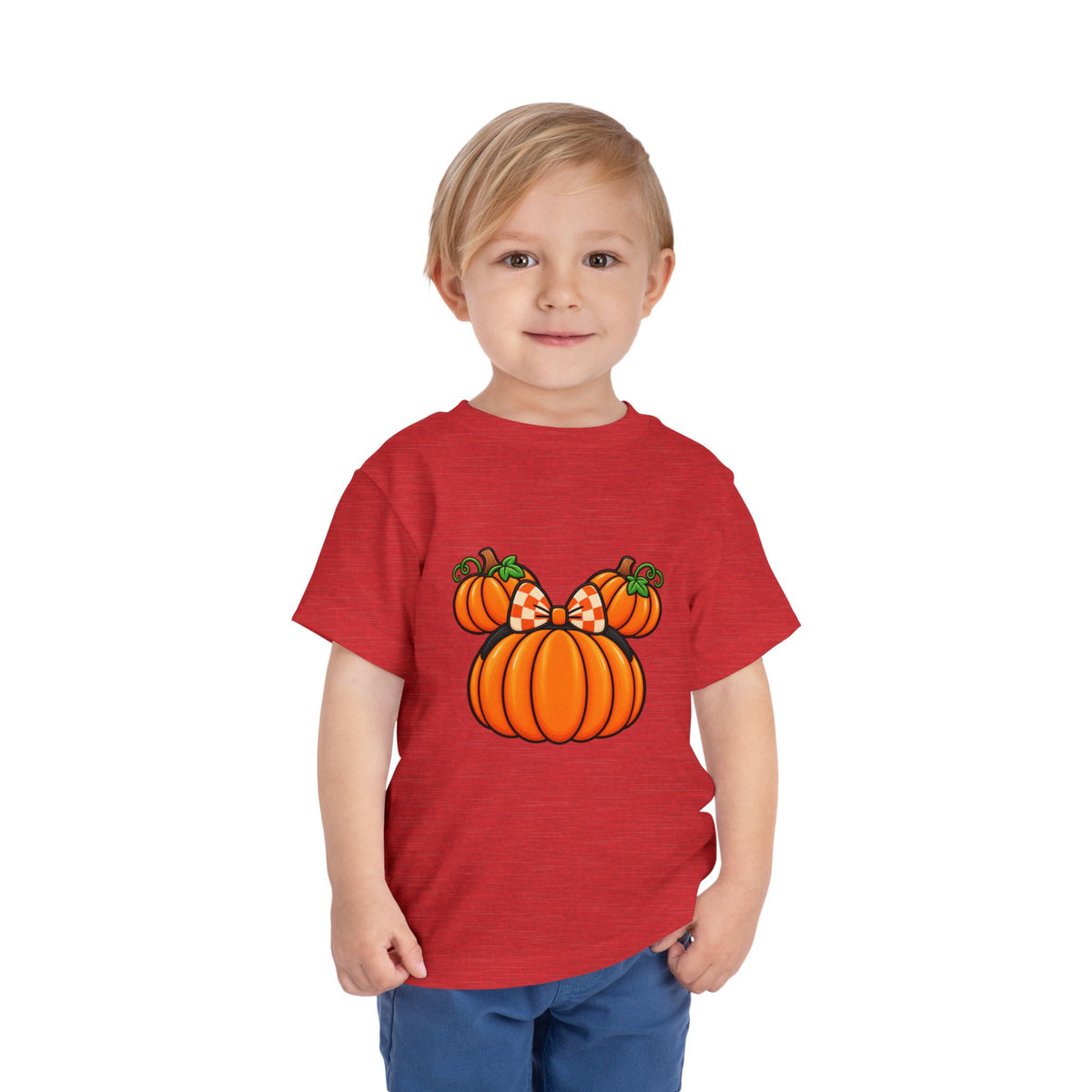 Fall Pumpkin Ears Toddler Tee | Halloween Fall Pumpkin Shirt