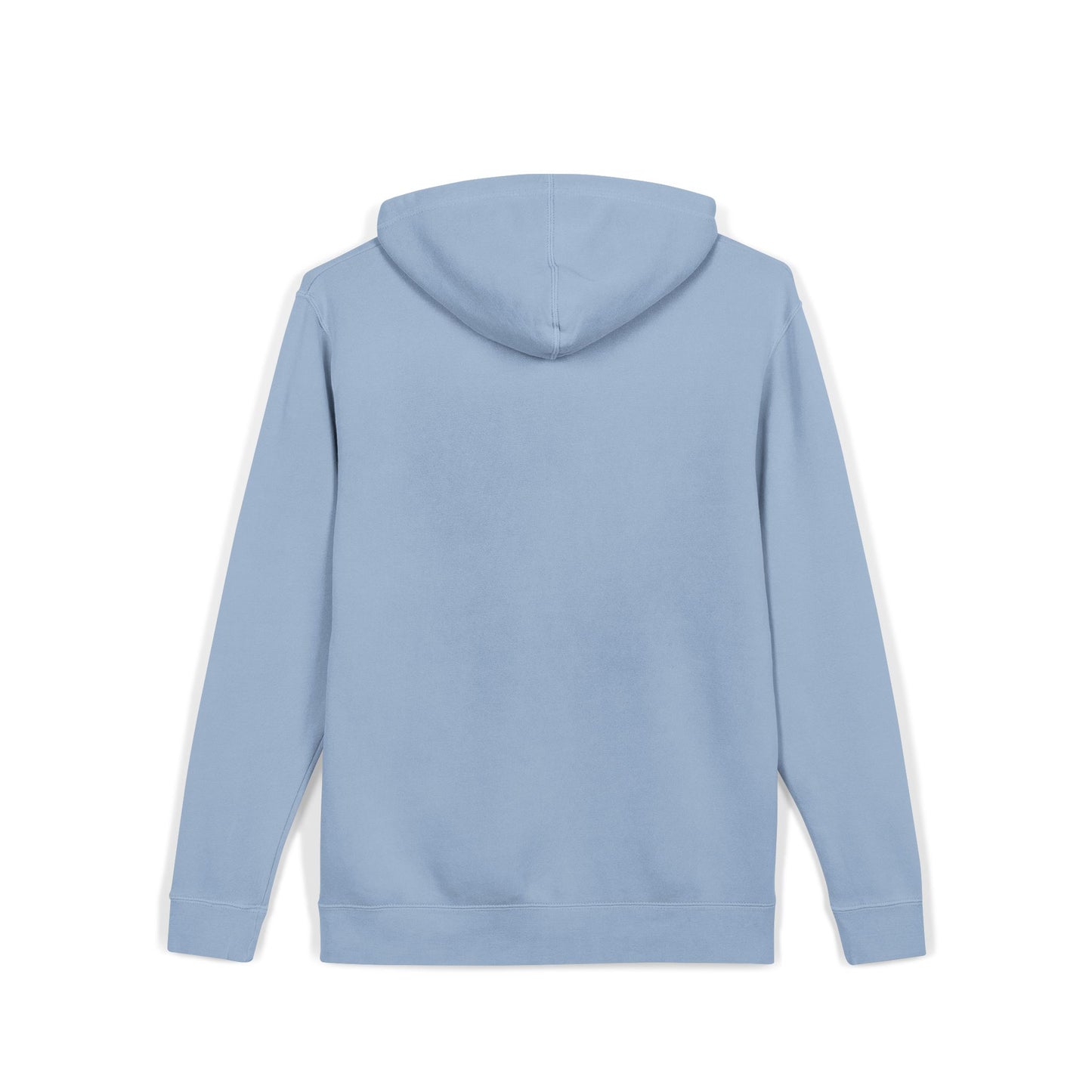 Embroidered Flag Patch Hoodie — Pigment-Dyed Casual Pullover