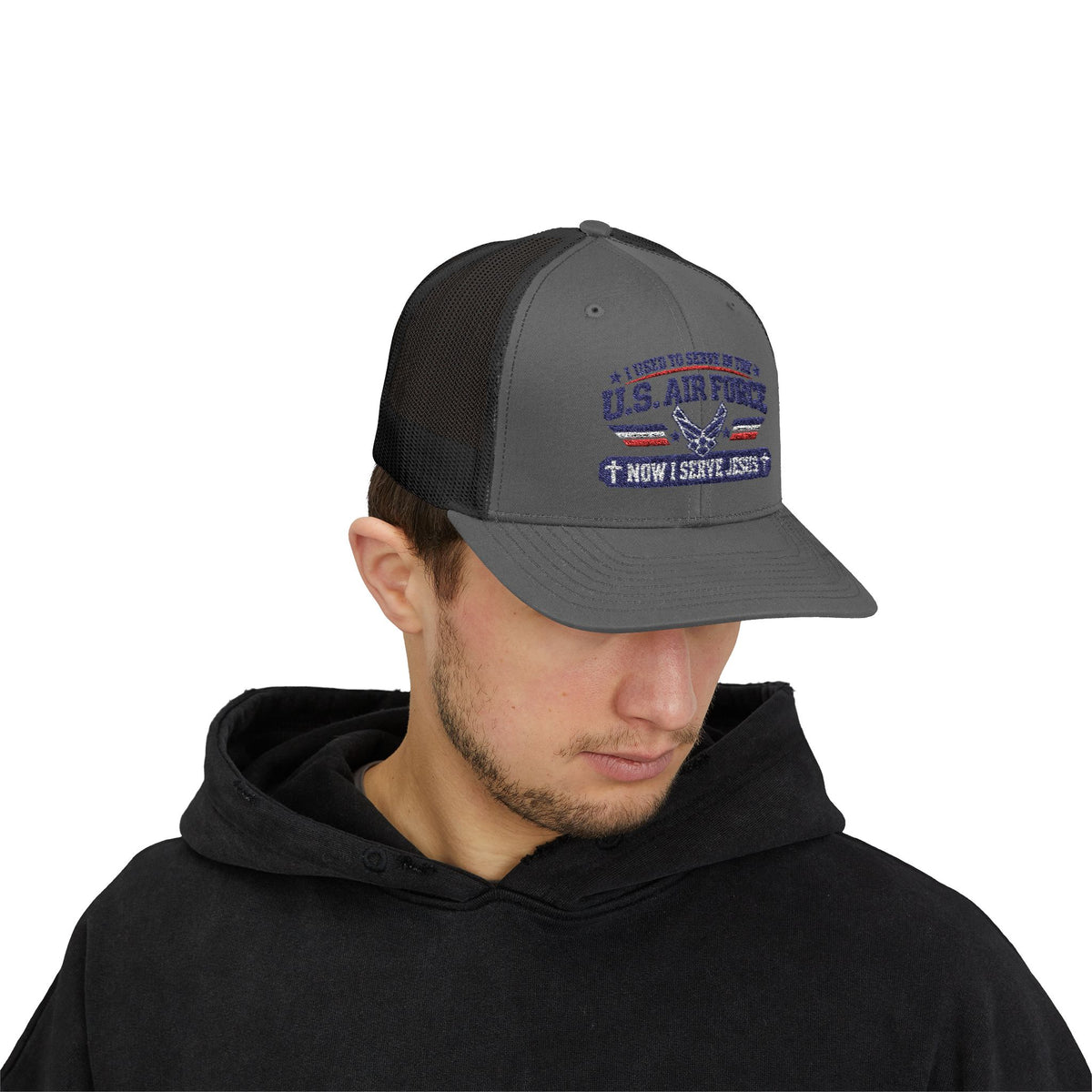 US AIR Force- Jesus embroidered ball cap